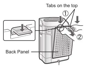 Sharp KC-860U Air Purifier - Remove the Back Panel