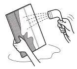 Sharp KC-860U Air Purifier - Rinse dirt from the WASHABLE DEODORIZING FILTER