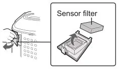 Sharp KC-860U Air Purifier - SENSOR FILTER CARE
