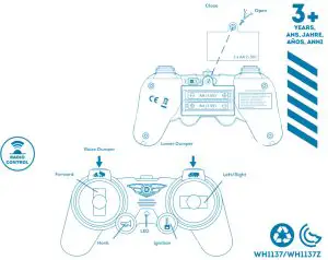 DRIVEN WH1137Z R C Dump Truck - CONTROL BATTERIES