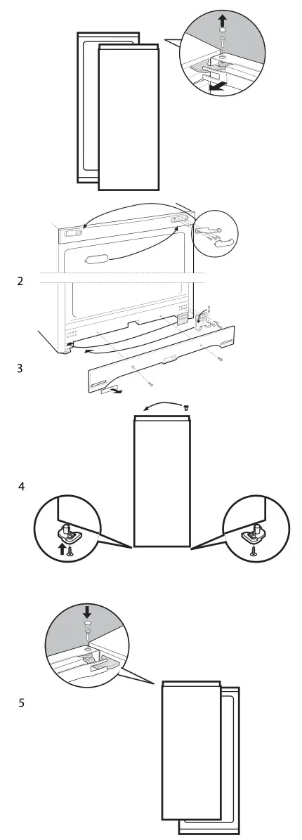 INDESIT Fridge - Reversible doors