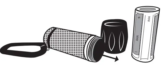 CARSON SL 44 UVSight Pro UV LED Flashlight - INSTALLING BATTERIES 2