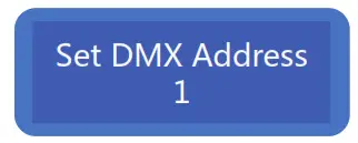 Showven Circle Flamer - Set DMX address