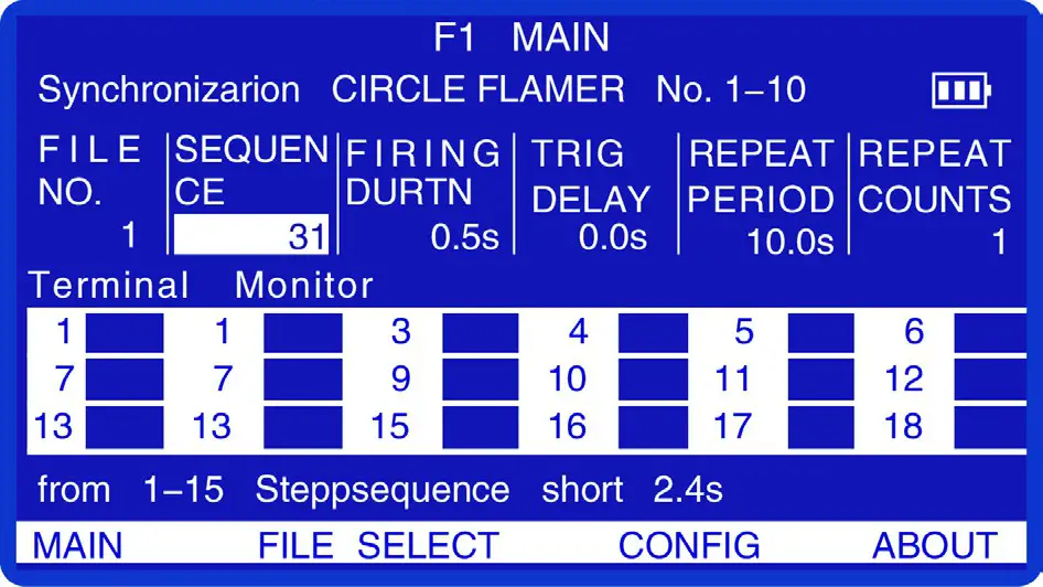 Showven Circle Flamer - back to main interface