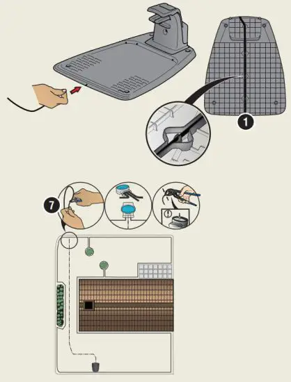 GARDENA Sileno City Robotic Lawn Mower - connect the guide wire