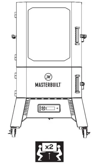 MASTERBUILT CS40G1DW Digital Charcoal Smoker - Digital Charc