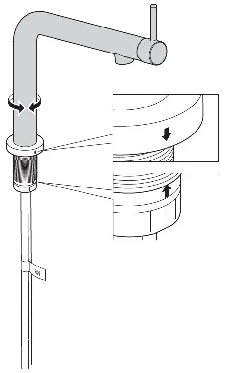 IKEA 204.573.81 BOSJON Kitchen Mixer Tap fig 3
