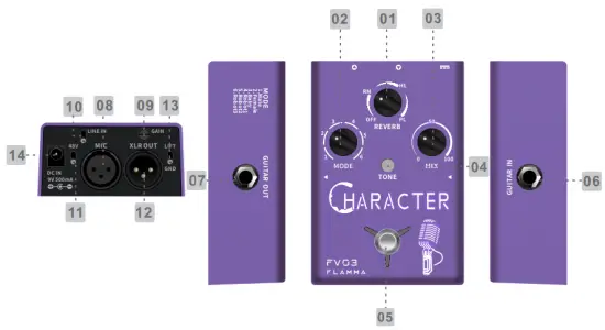 FLAMMA FV03 Character Vocal Effects Processor fig 1