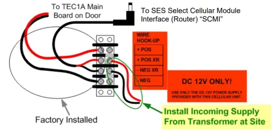 Select Entry Systems TEC1ACL Series Release of the Select Cellular - figure 6