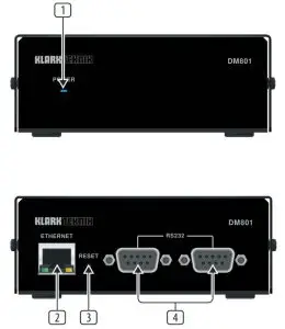 FIG 1 Front and Rear Panels
