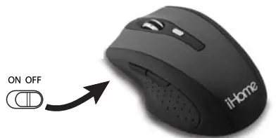 iHOME 551574 Ergonomic Wireless Desktop Mouse - mouse