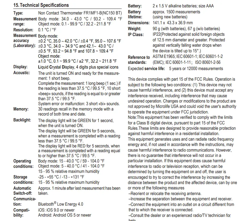 microlife-FR1MF1-B Non-contact-Infrared-Forehead-Thermometer-3
