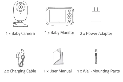 Simyke U0s Baby Monitor box inside