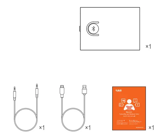1Mii ML301 Transmitter and Receiver 2-in-1 1