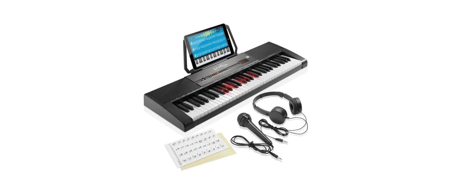 Costway Mu70009 61-key Electronic Keyboard Piano With Lighted Keys And Bench User Manual