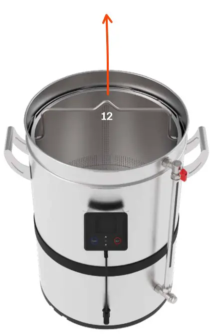 GRAINFATHER G40 G Series Brewing System Instruction Manual - LIFTING THE GRAIN BASKET