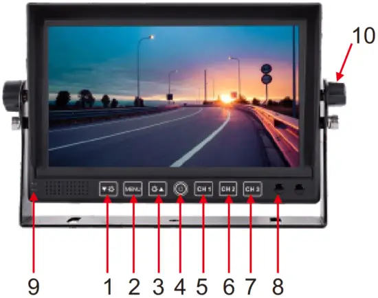 BOYO VTM7012FHD 7 Inch FULL HD Digital Backup Camera Monitor - Fig