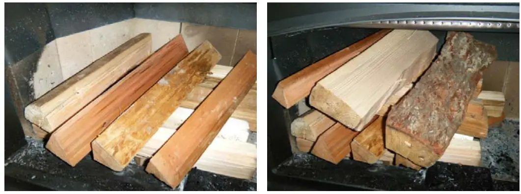 Continue to stack your kindling in a criss-cross pattern