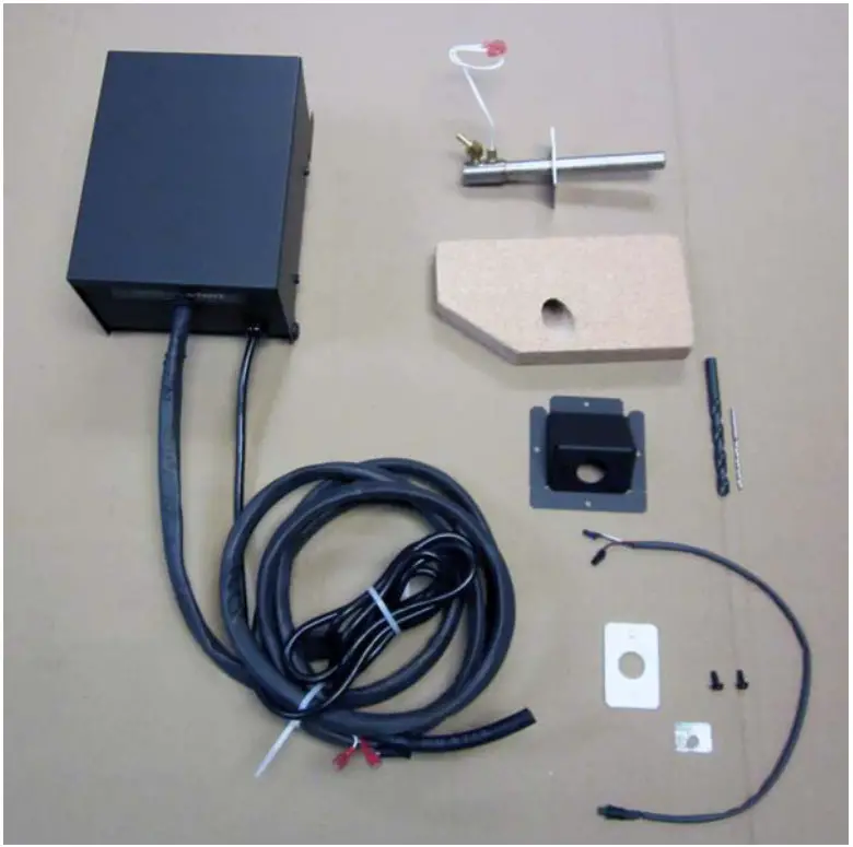 TRAVIS INDUSTRIES 94400952 Greenstart Igniter For Large Hybrid-Fyre Wood Insert - Packing List