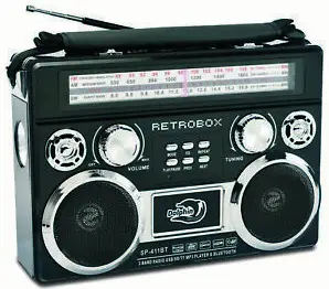 Solar Bright Industrial SB2165 Avanti Portable Stereo Boombox With Bluetooth Stereo Analog Radio OPRODUCT