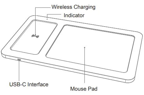 GEM GROUP 101519 Auden Bamboo Wireless Charging Mouse Pad-fig2