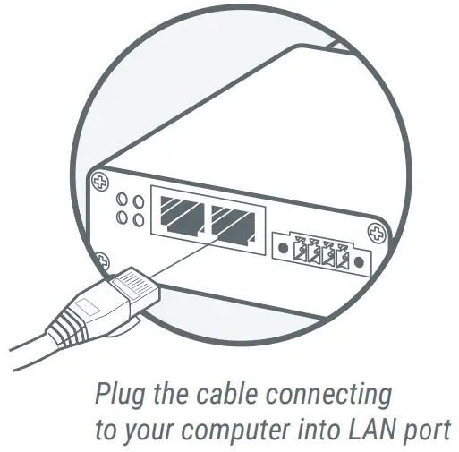 Connect via LAN
