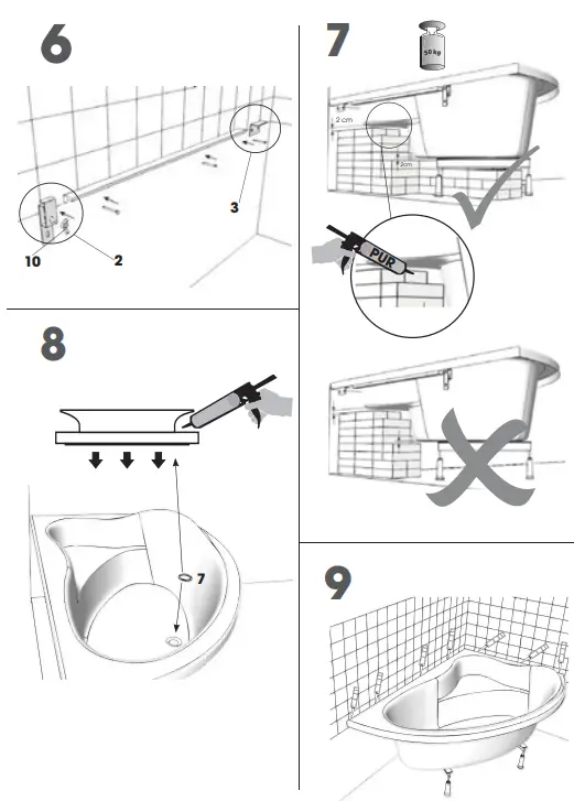TEIKO-Dorado-Corner-bathtub-Nera-FIG-4