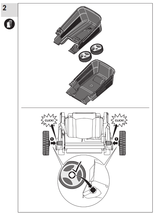 BOSCH ARM 33 Cordless Electric Lawnmower - fig1