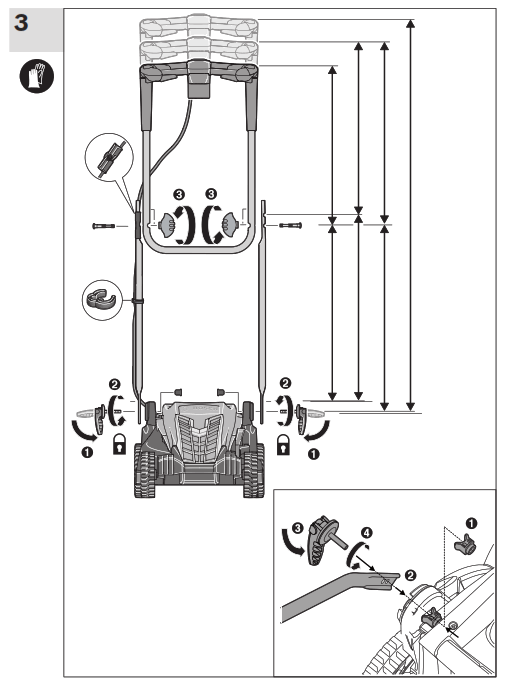BOSCH ARM 33 Cordless Electric Lawnmower - fig2