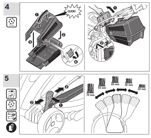 BOSCH ARM 33 Cordless Electric Lawnmower - fig3