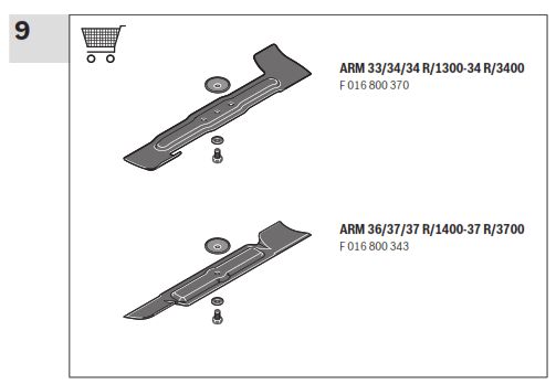 BOSCH ARM 33 Cordless Electric Lawnmower - fig6