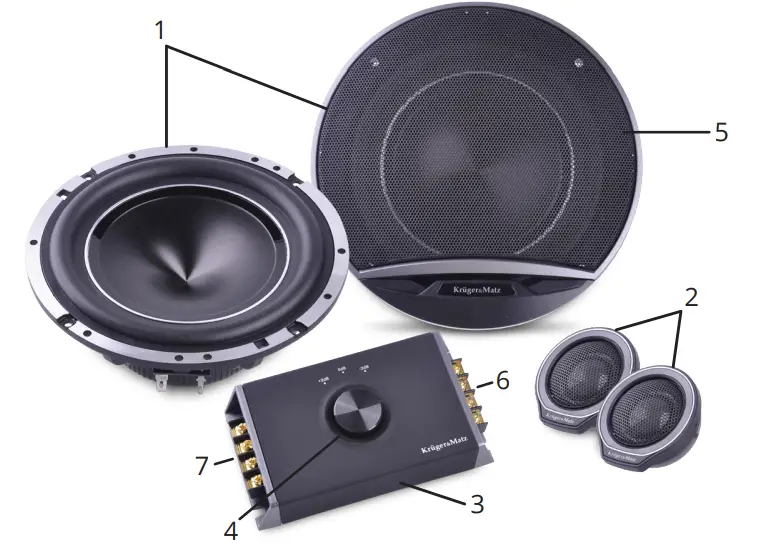 KrugerMatz KM620T11 Car speaker set - fig