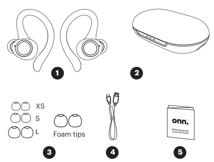 onn-AAABLK100024301-True-Wireless-Headphones-with-Charging-Case-FIG-1