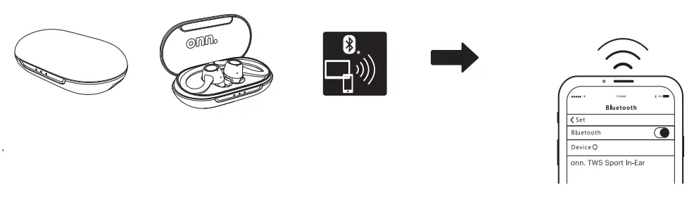 onn-AAABLK100024301-True-Wireless-Headphones-with-Charging-Case-FIG-4