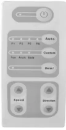 SHARPER IMAGE Shiatsu Kneading and Rolling - CONTROL PAD