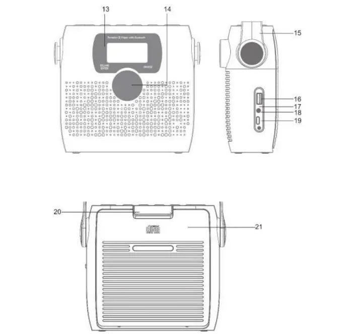 BERGSTROM K266 Waterproof CD Radio Player - Figure 3