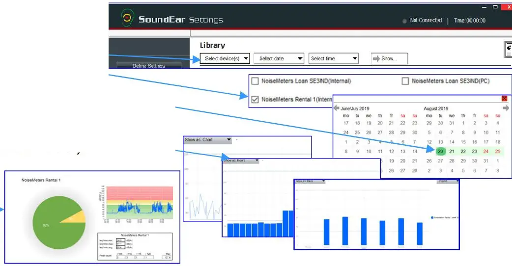NoiseMeters SE3IND Advanced Noise Warning Sign 16.