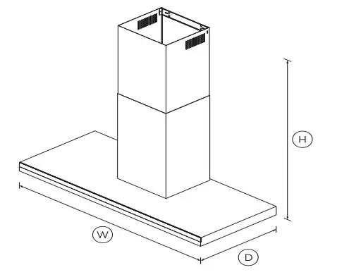 FISHER PAYKEL HC120DCXB3 120cm Wall Rangehood - Figure 1