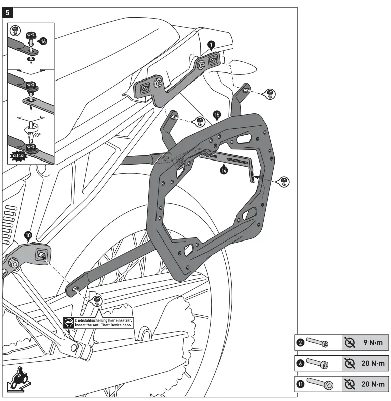 SW-MOTECH KFT 13 849 70000B TRAX ADV Aluminum Case System - fig 4
