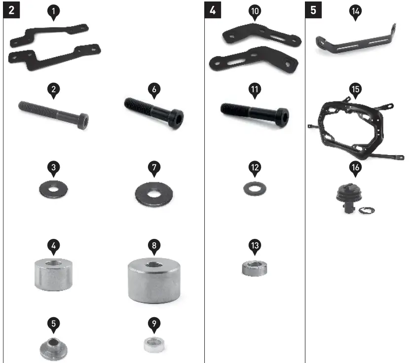 SW-MOTECH KFT 13 849 70000B TRAX ADV Aluminum Case System