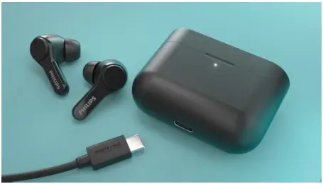 PHILIPS TAT3217WT True Wireless Headphones - charging case
