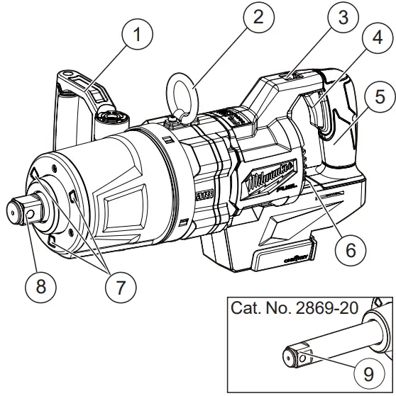Milwaukee 2868 20 Fuel 1 Inch D Handle High Torque Impact Wrench - DESCRIPTION