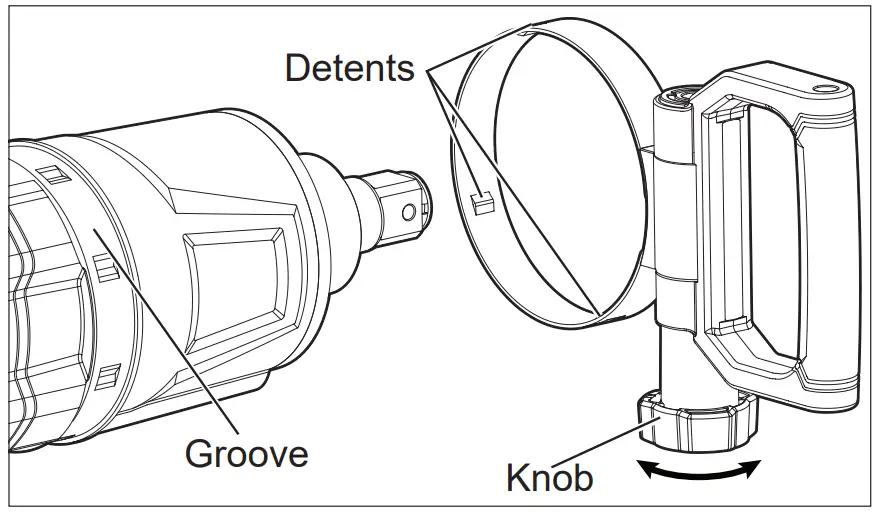 Milwaukee 2868 20 Fuel 1 Inch D Handle High Torque Impact Wrench - Handle