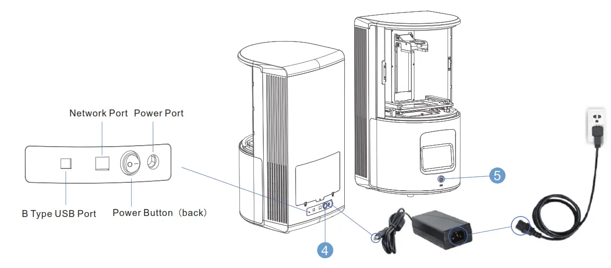 SHINING 3D AccuFab D1s Dental 3D Printer - adaptor 1