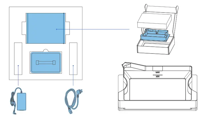 SHINING 3D AccuFab D1s Dental 3D Printer - adaptor