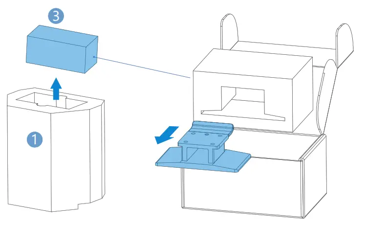 SHINING 3D AccuFab D1s Dental 3D Printer - build
