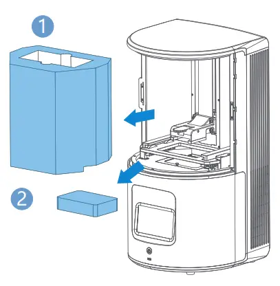 SHINING 3D AccuFab D1s Dental 3D Printer - chamber