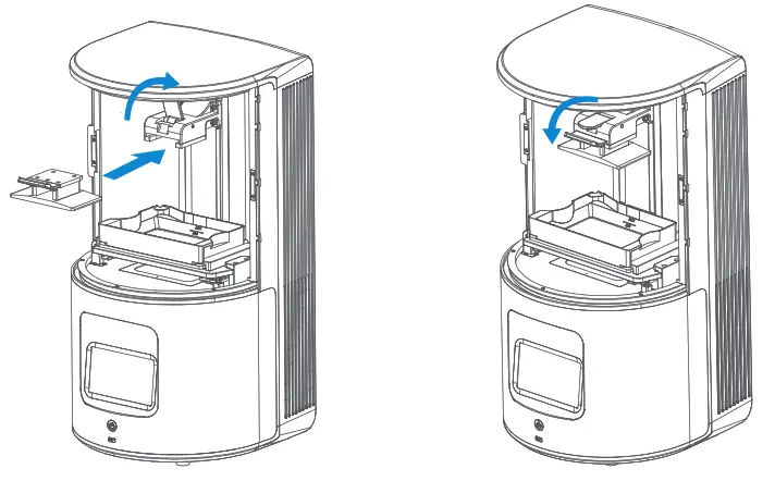SHINING 3D AccuFab D1s Dental 3D Printer - handle