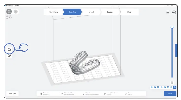 SHINING 3D AccuFab D1s Dental 3D Printer - printing