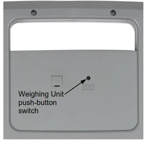 DETECTO SLIMPRO Talking Low Profile Health Scale - button